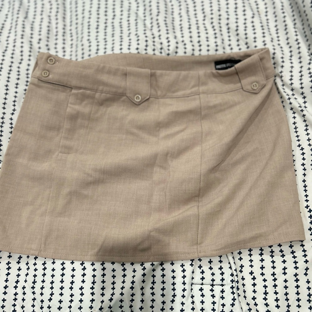 PrettyLittleThing Tan Mini Pencil Skirt Casual